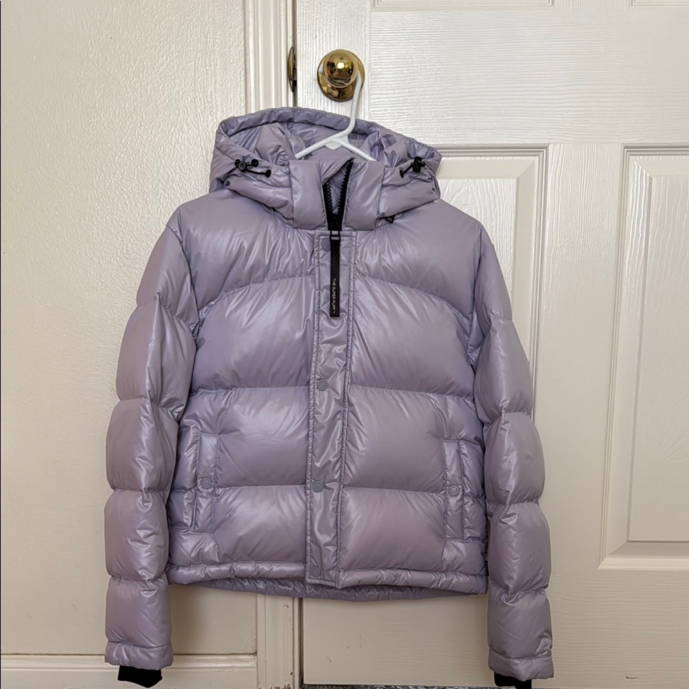 Aritzia Lavender SuperPuff with Hood